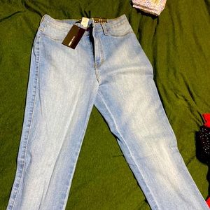 Fashionnova classic skinny blue jeans high waisted